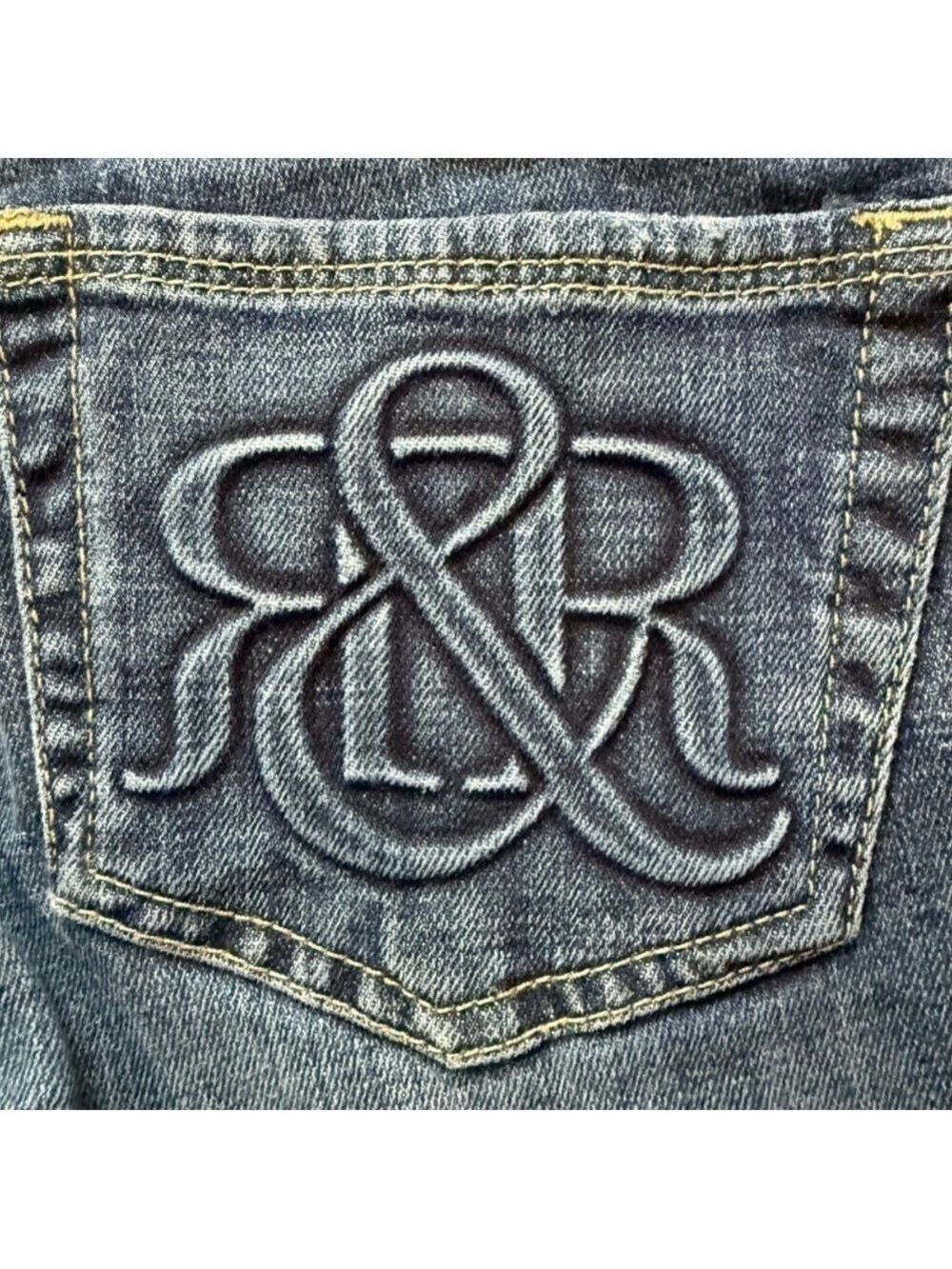 🎸🔥 ROCK & REPUBLIC Berlin Skinny Jeans | Low Rise | Size 0 - Picture 9 of 14